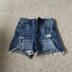 A&F High rise 4” Jean shorts